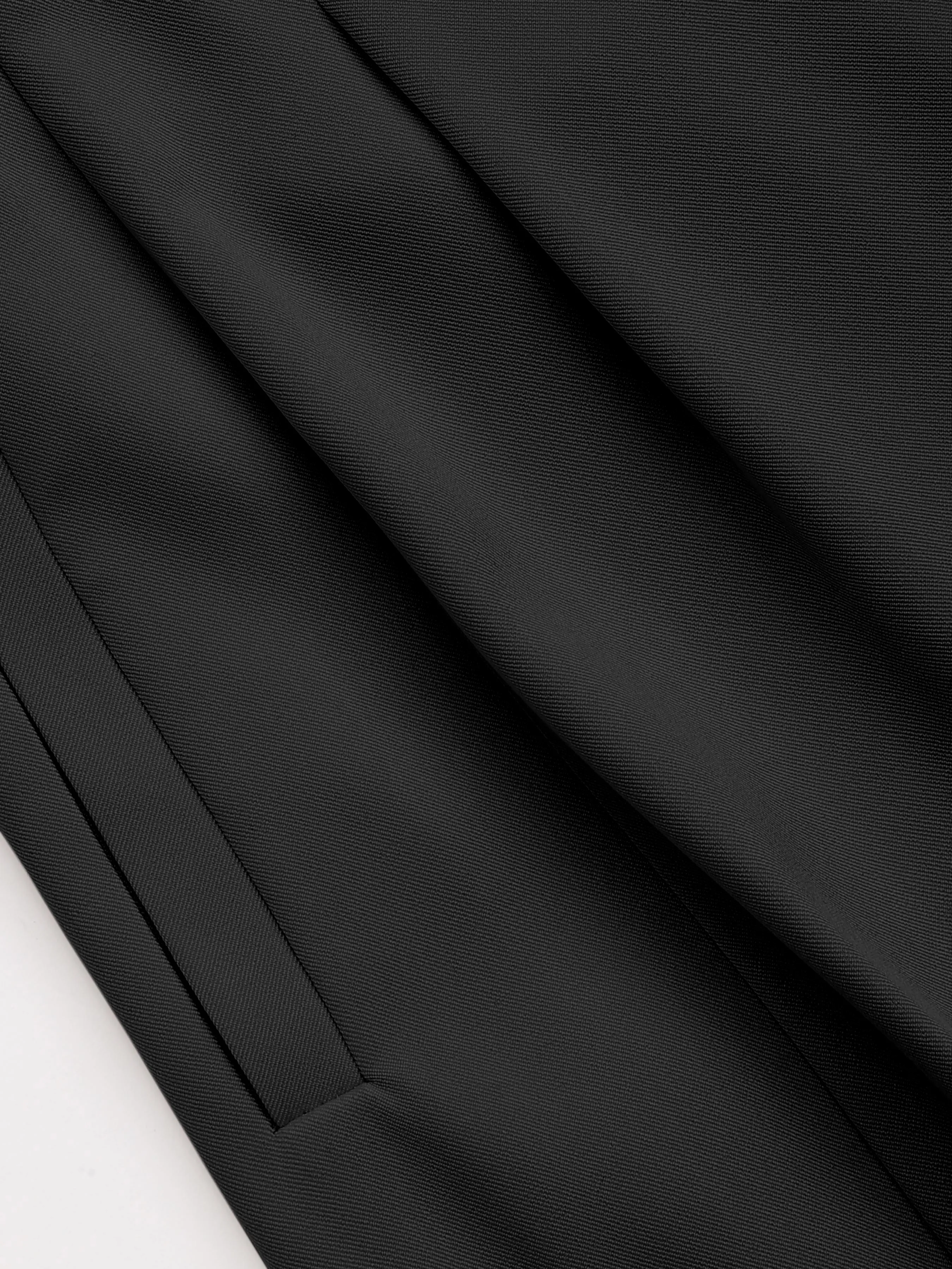  Pantalones cónicos sólidos de cintura media con botón