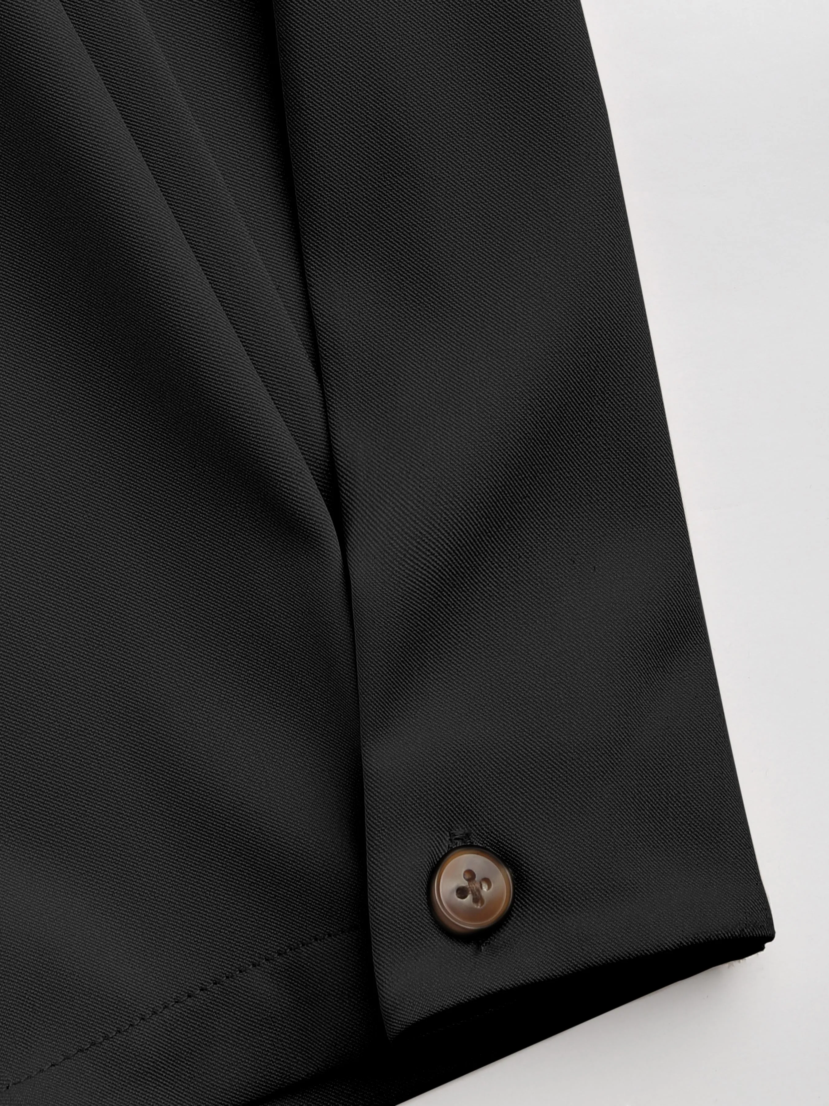  Pantalones cónicos sólidos de cintura media con botón
