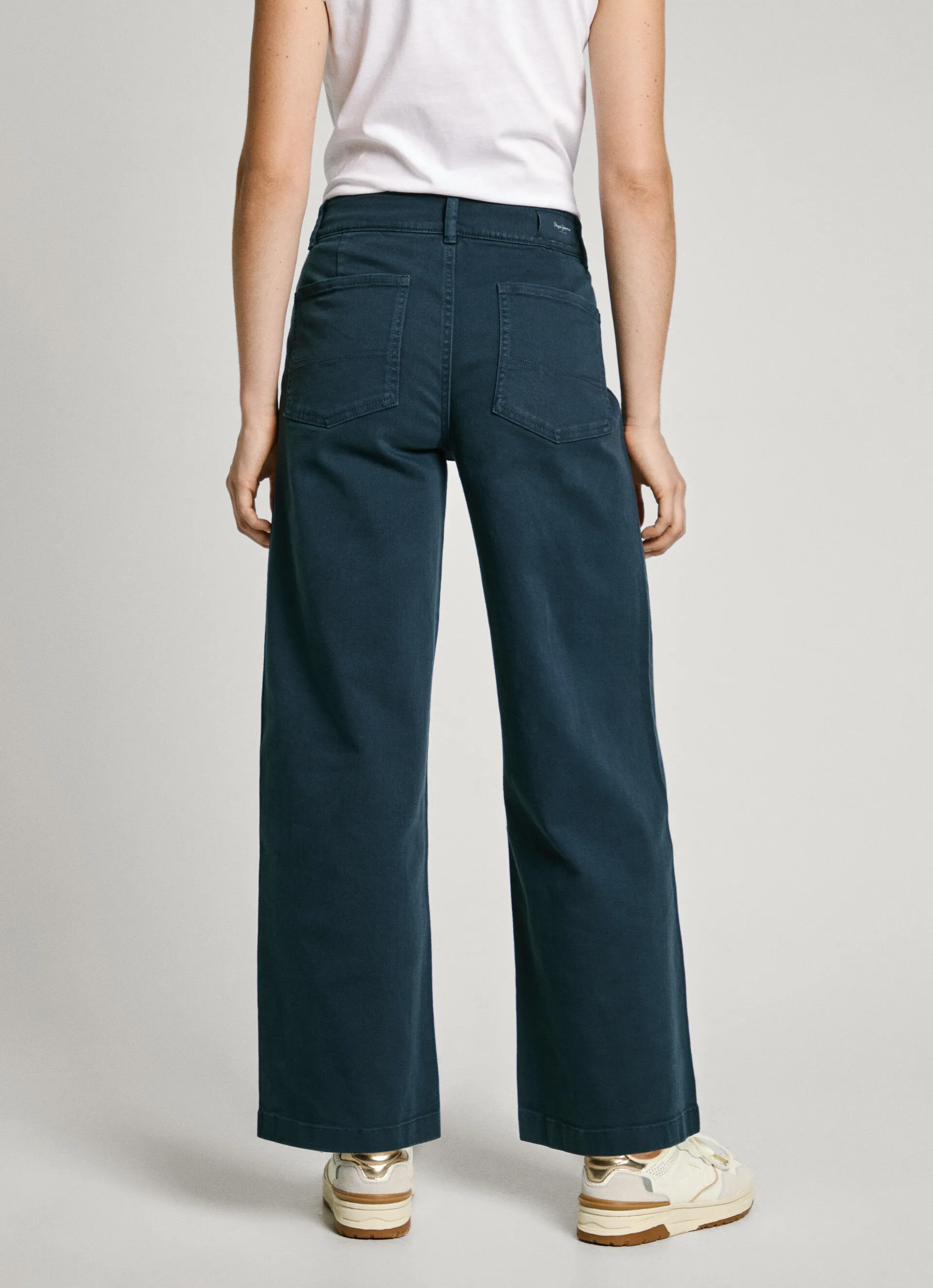 pantalón sarga fit culotte