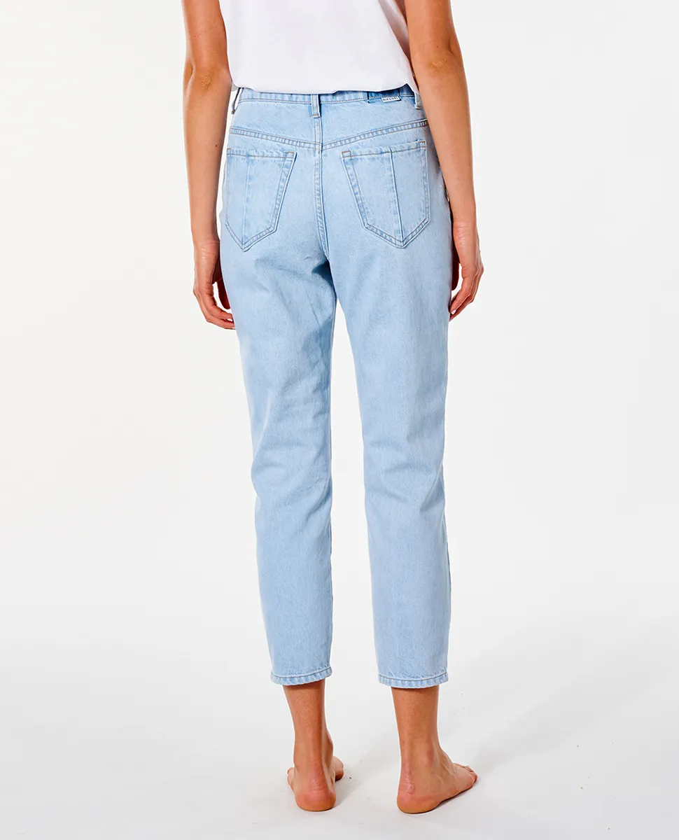 Pantalón vaquero RIP CURL para Mujer corte recto Breaker Light Blue Ref. GDEAF9 azul tejano