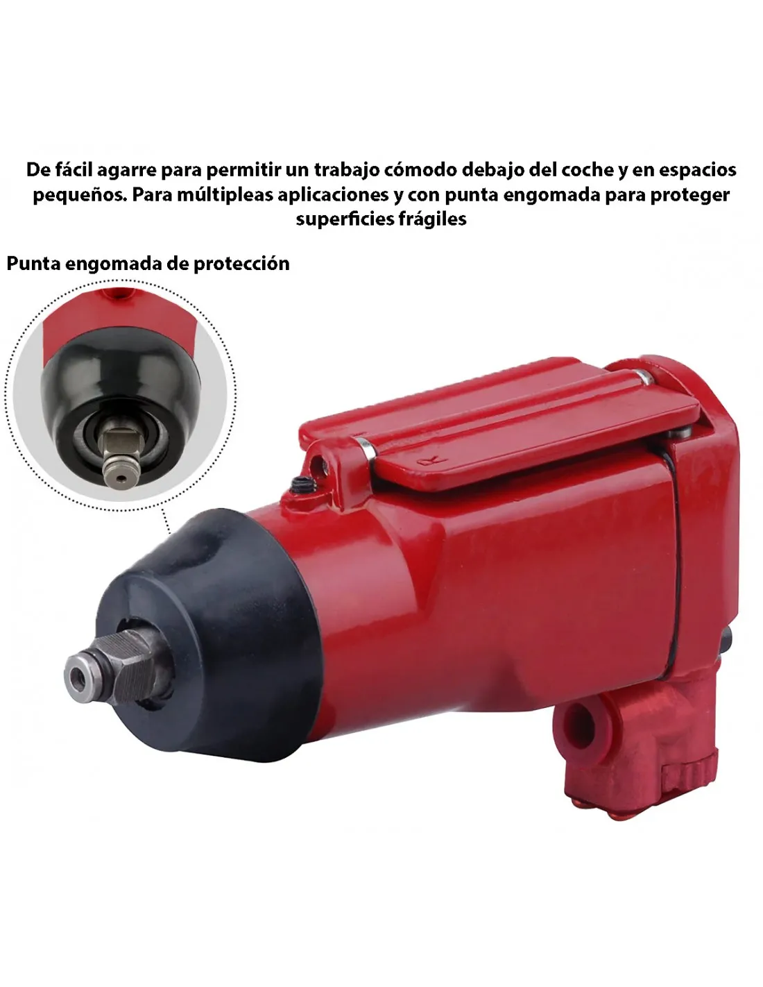 Pistola De Impacto Tipo Mariposa 3/8" Compacta, 9000 RPM