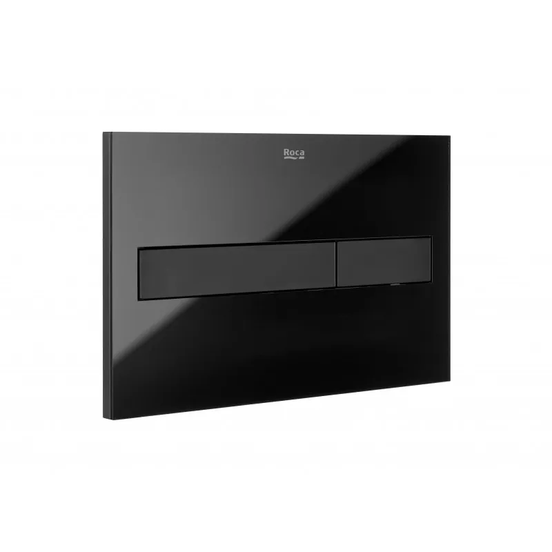 PLACA DE ACCIONAMIENTO CON DESCARGA DUAL (ACABADO CRISTAL)  PL10 DUAL (ONE)  ROCA