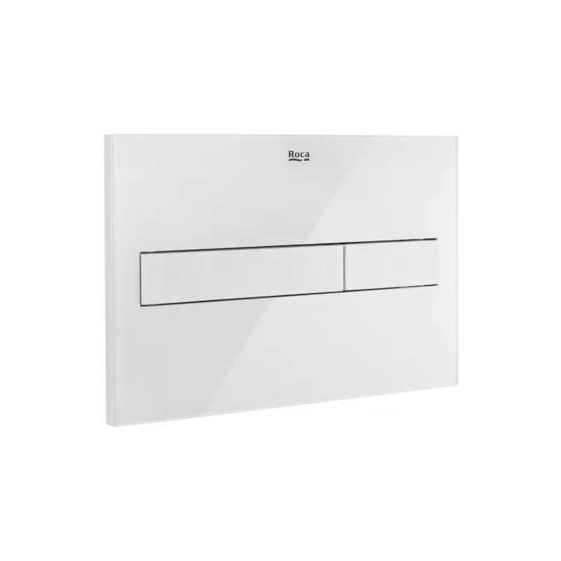 PLACA DE ACCIONAMIENTO CON DESCARGA DUAL (ACABADO CRISTAL)  PL10 DUAL (ONE)  ROCA