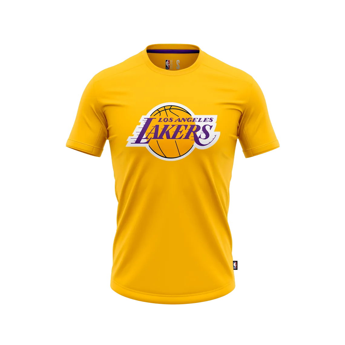 Polera Básquetbol Hombre NBA Los Angeles Lakers Amarilla