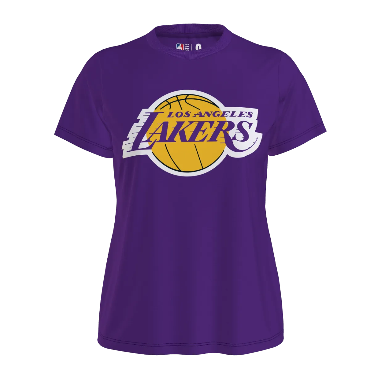 Polera Básquetbol Mujer NBA Fanwear Los Angeles Lakers Morada/Amarilla