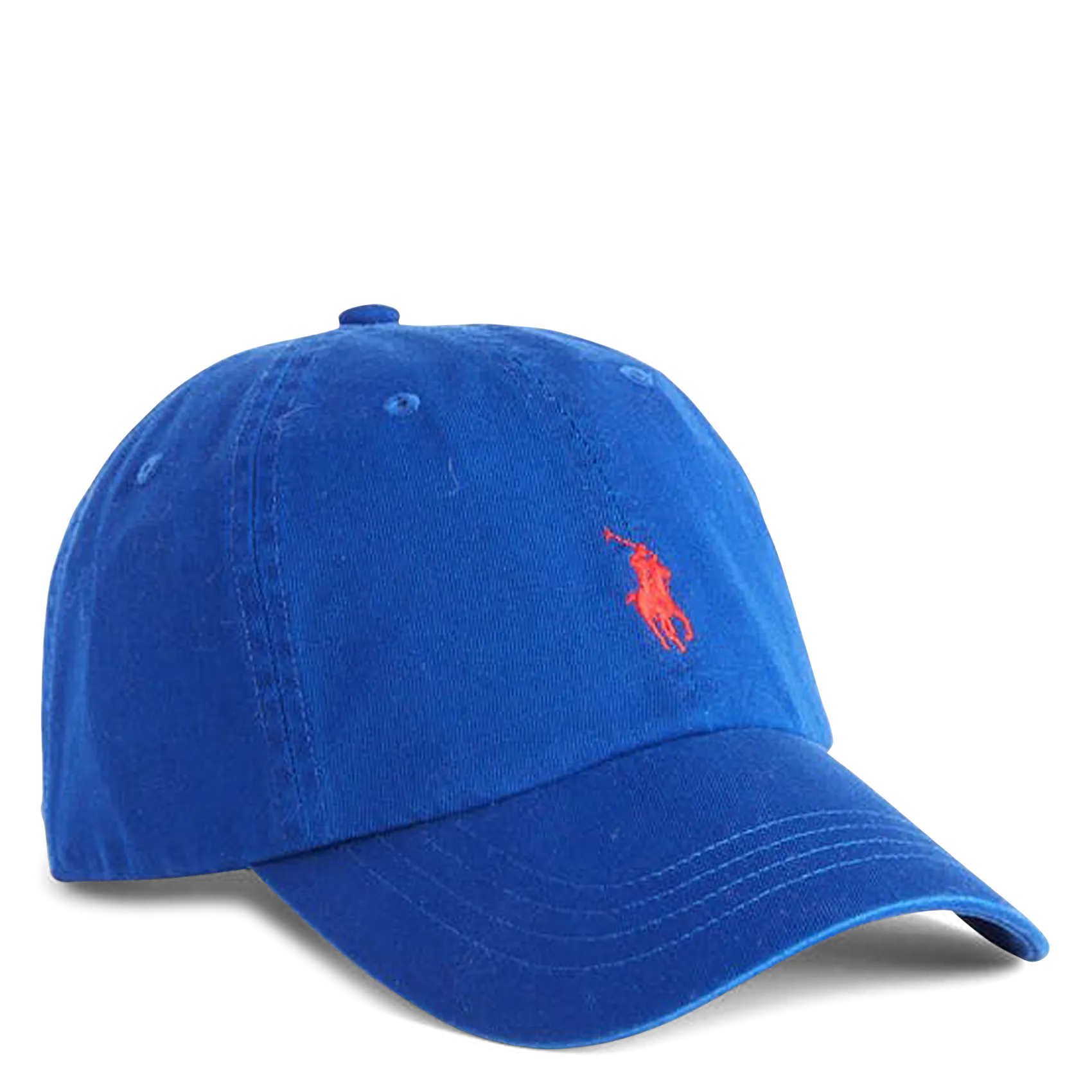 POLO RALPH LAUREN Gorra de algodón de 6 paneles con logotipo en azul