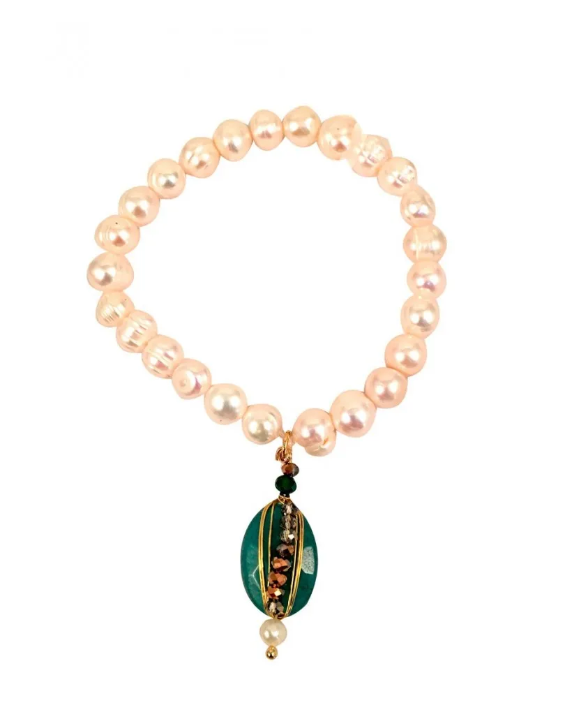 PULSERA ELASTICA DE PERLAS