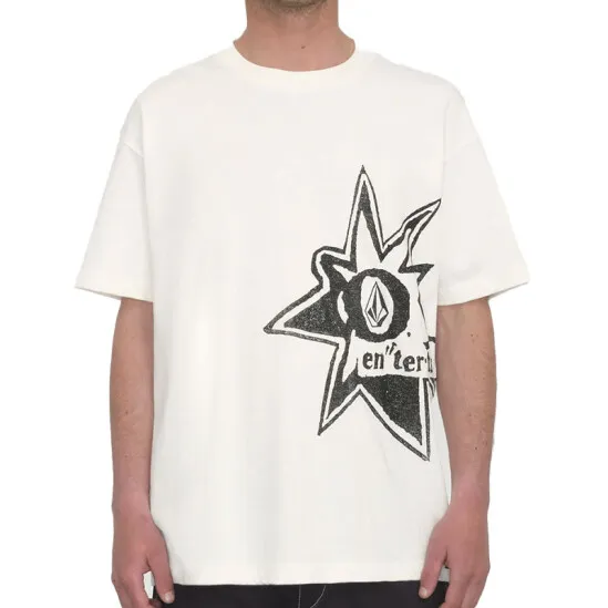 REMERA VOLCOM ENTERTAINMENT STONE BURST  BLANCO
