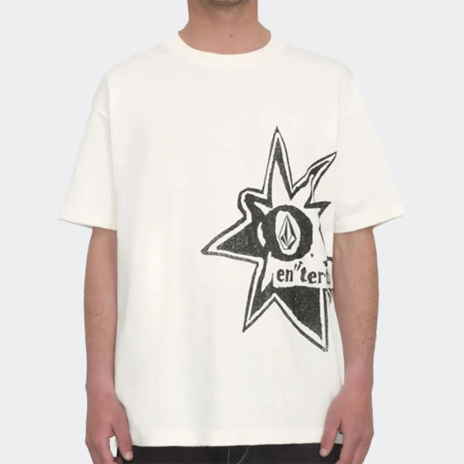 REMERA VOLCOM ENTERTAINMENT STONE BURST  BLANCO