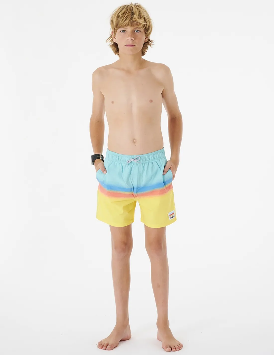 RIP CURL SURF REVIVAL VOLLEY  AQUA  SHORTS DE BAñO PARA NIñOS