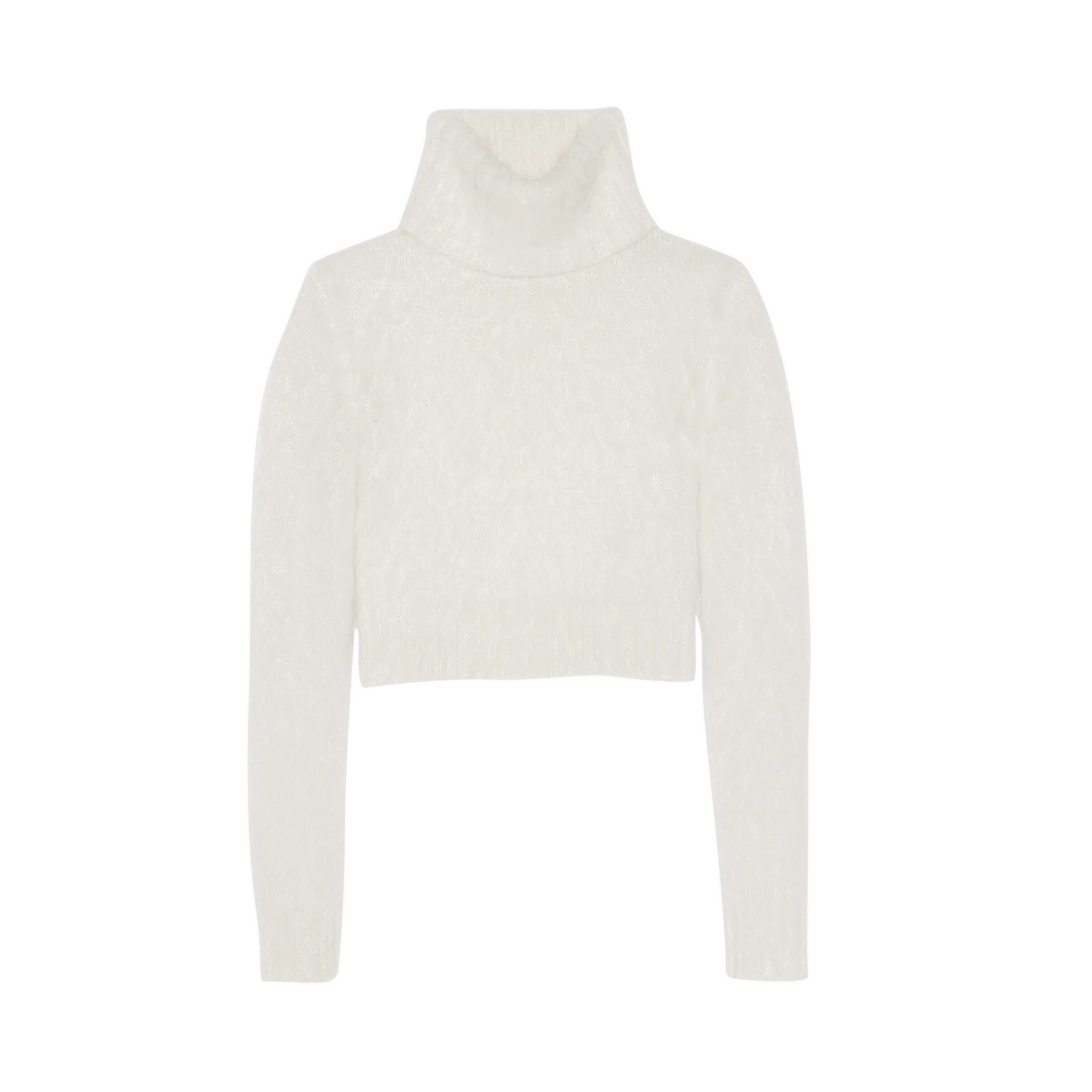 Saint Laurent Cropped Turtleneck Sweater