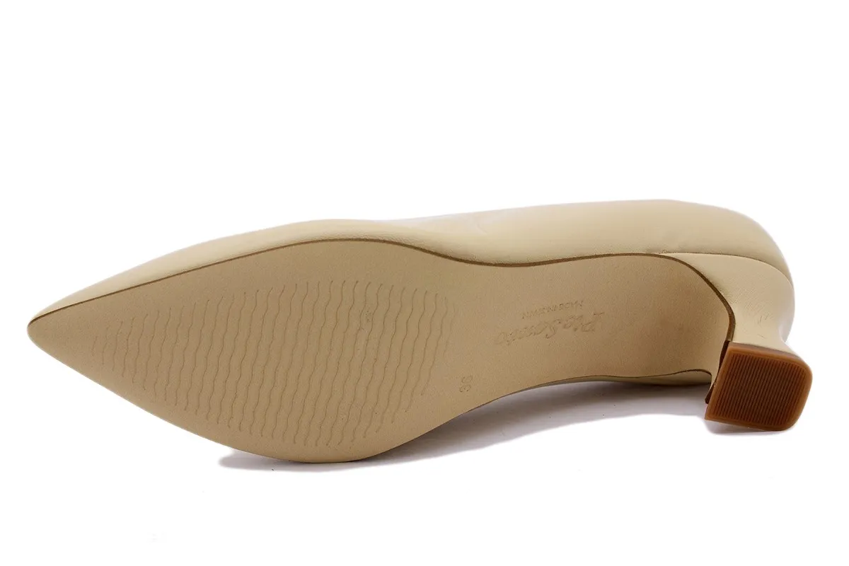 Sand Leather Pump