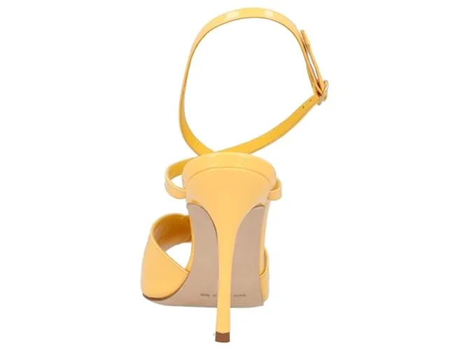 Sandalia Hourani 105 Manolo Blahnik Amarilla Amarillo 
