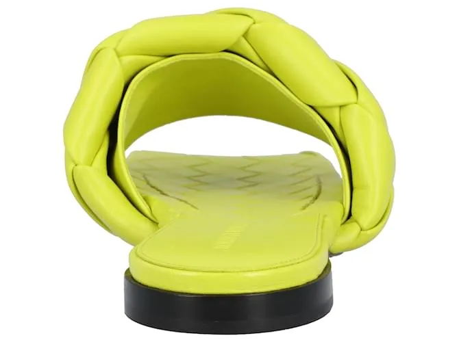 Sandalia plana Lido amarilla de Bottega Veneta Amarillo 