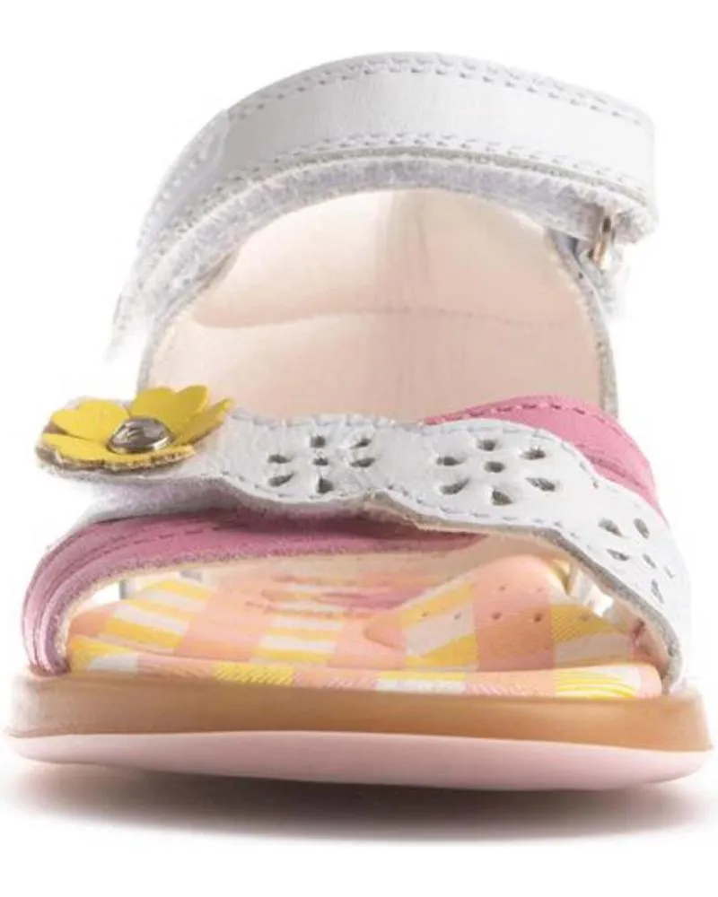 SANDALIAS PABLOSKY  DE NIñA  SANDALIA FLOR AMARILLA  OLIMPO BLANCO