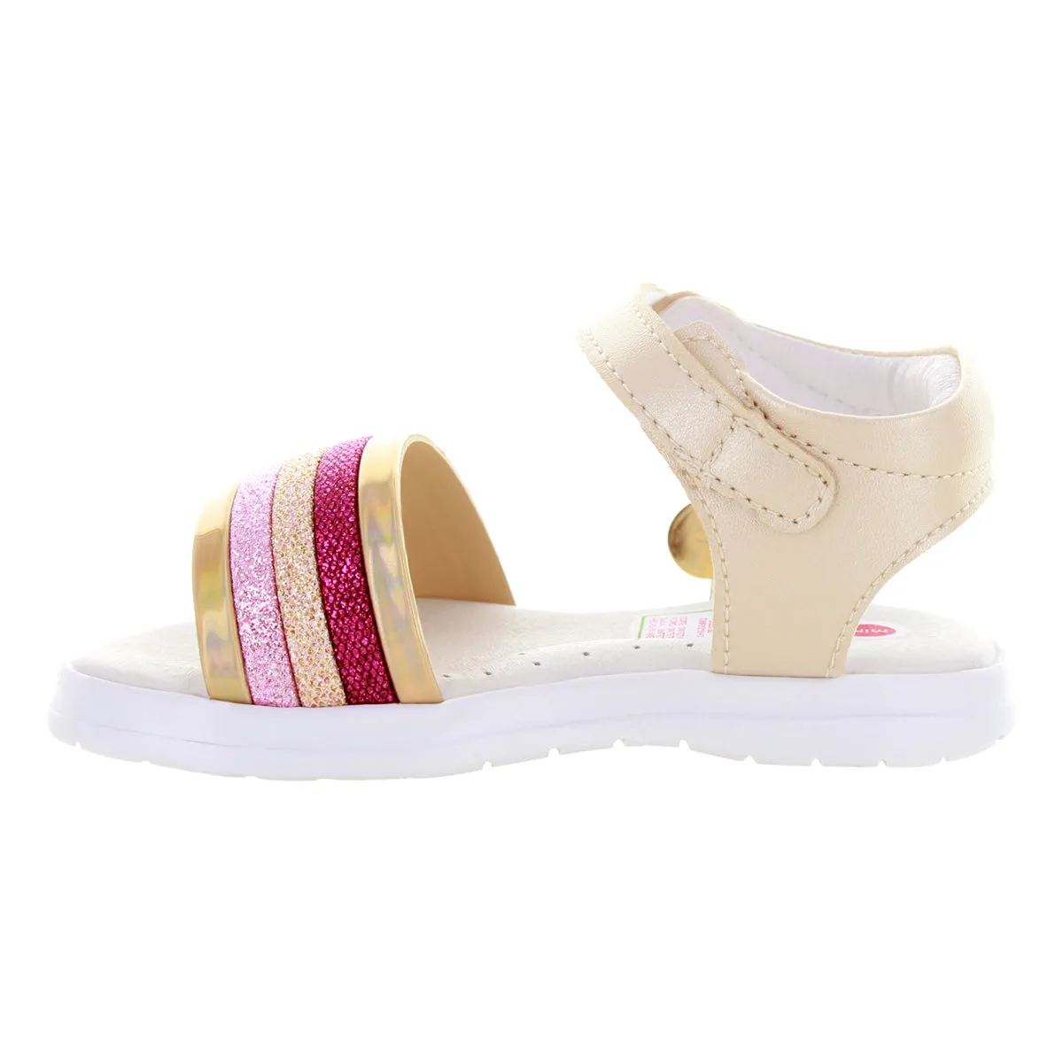 Sandalias Para Nias Color Nacar