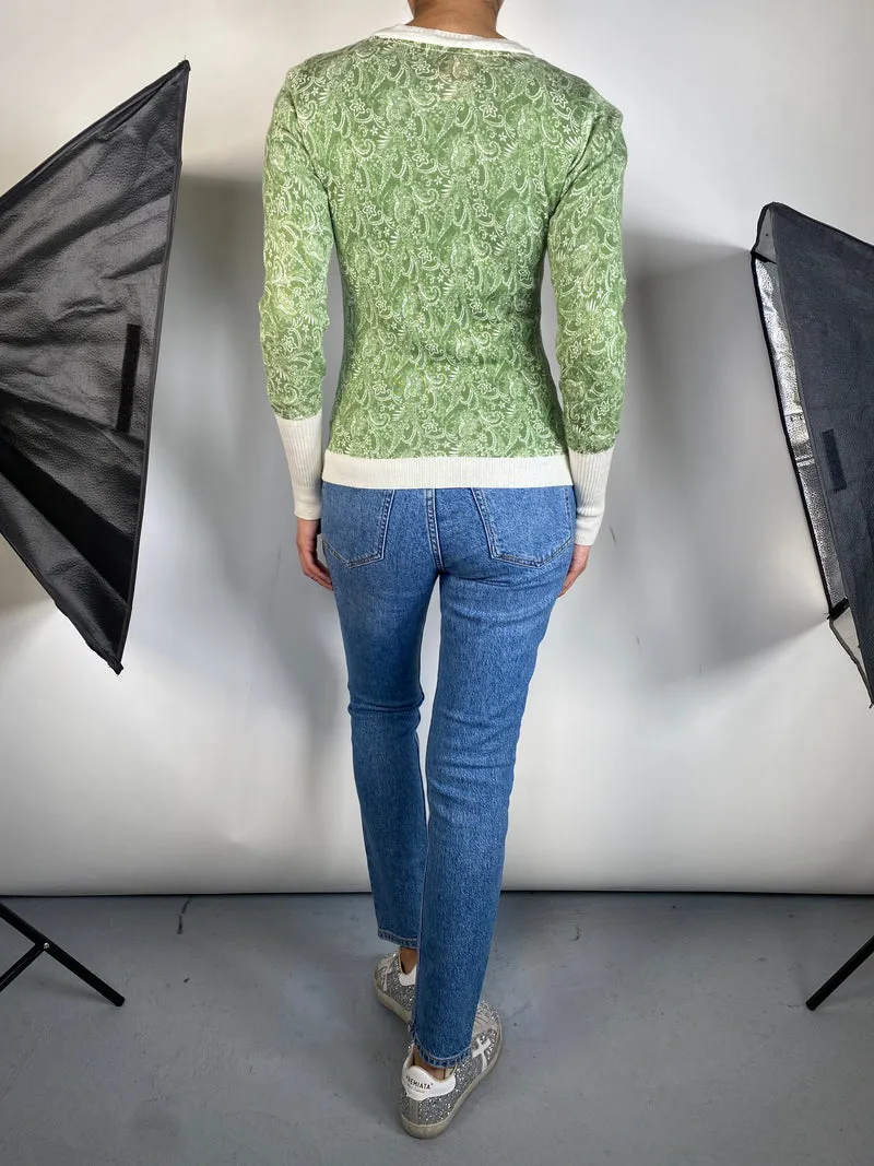 SAVILLE ROW Sweater Verde de Botones