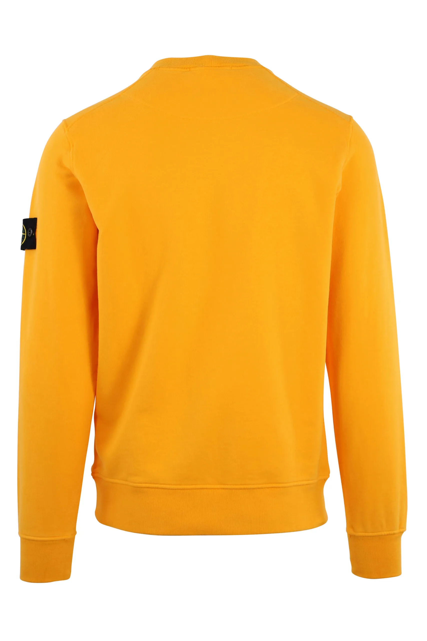 Sudadera amarilla con logo parche