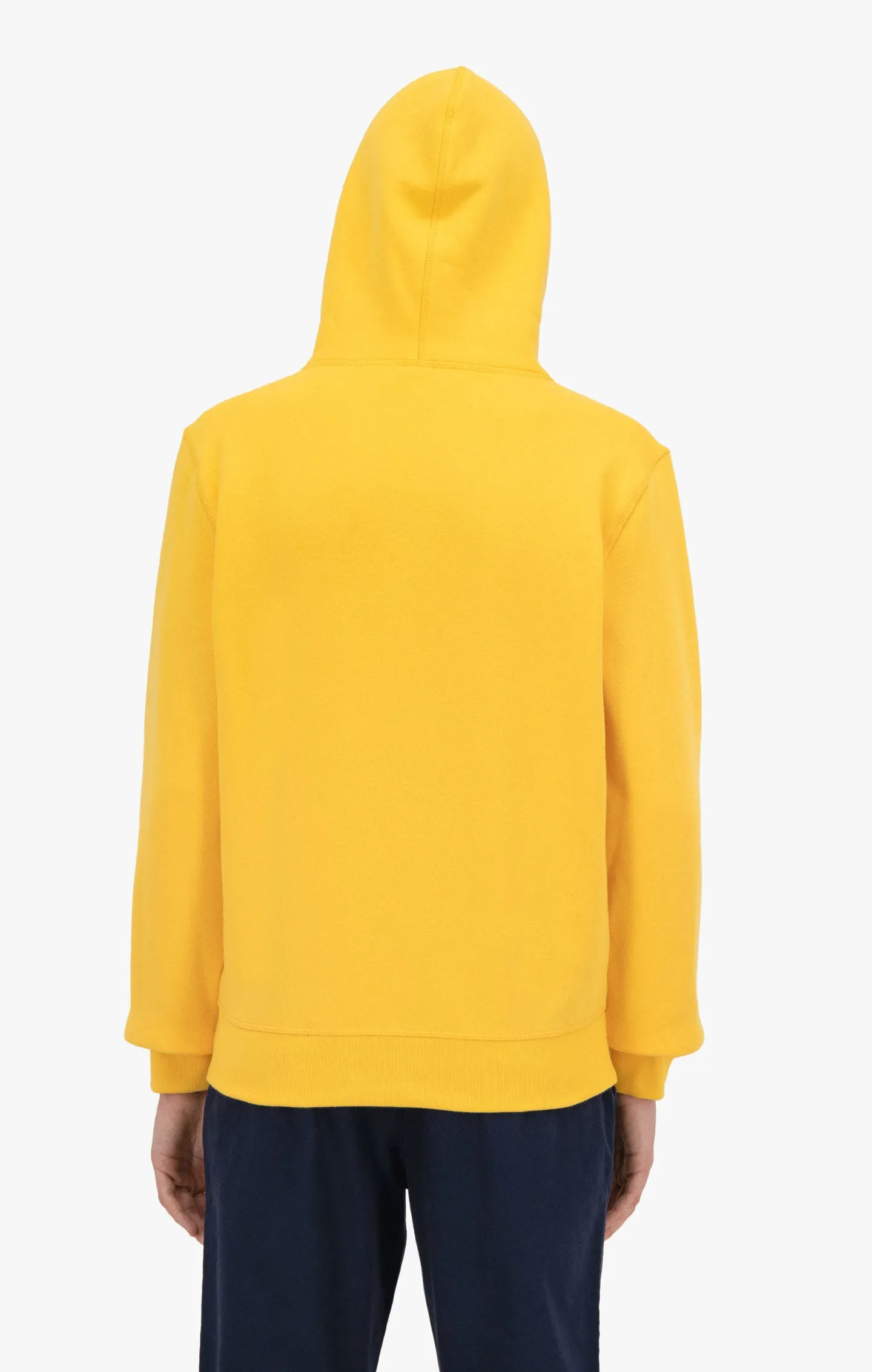 Sudadera CHAMPION Hombre con capucha COLLEGIATE LOGO ORGANIC COTTON HOODIE Ref. 216569 amarilla