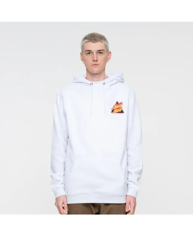 Sudadera con capucha Santa Cruz Flamed Not a Dot Blanca