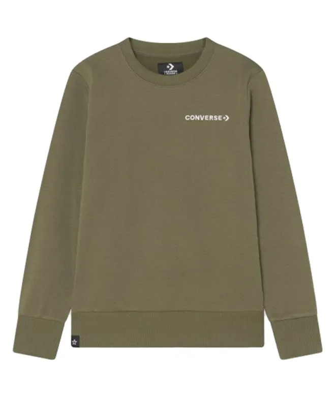 Sudadera Converse Wordamark beige Niño