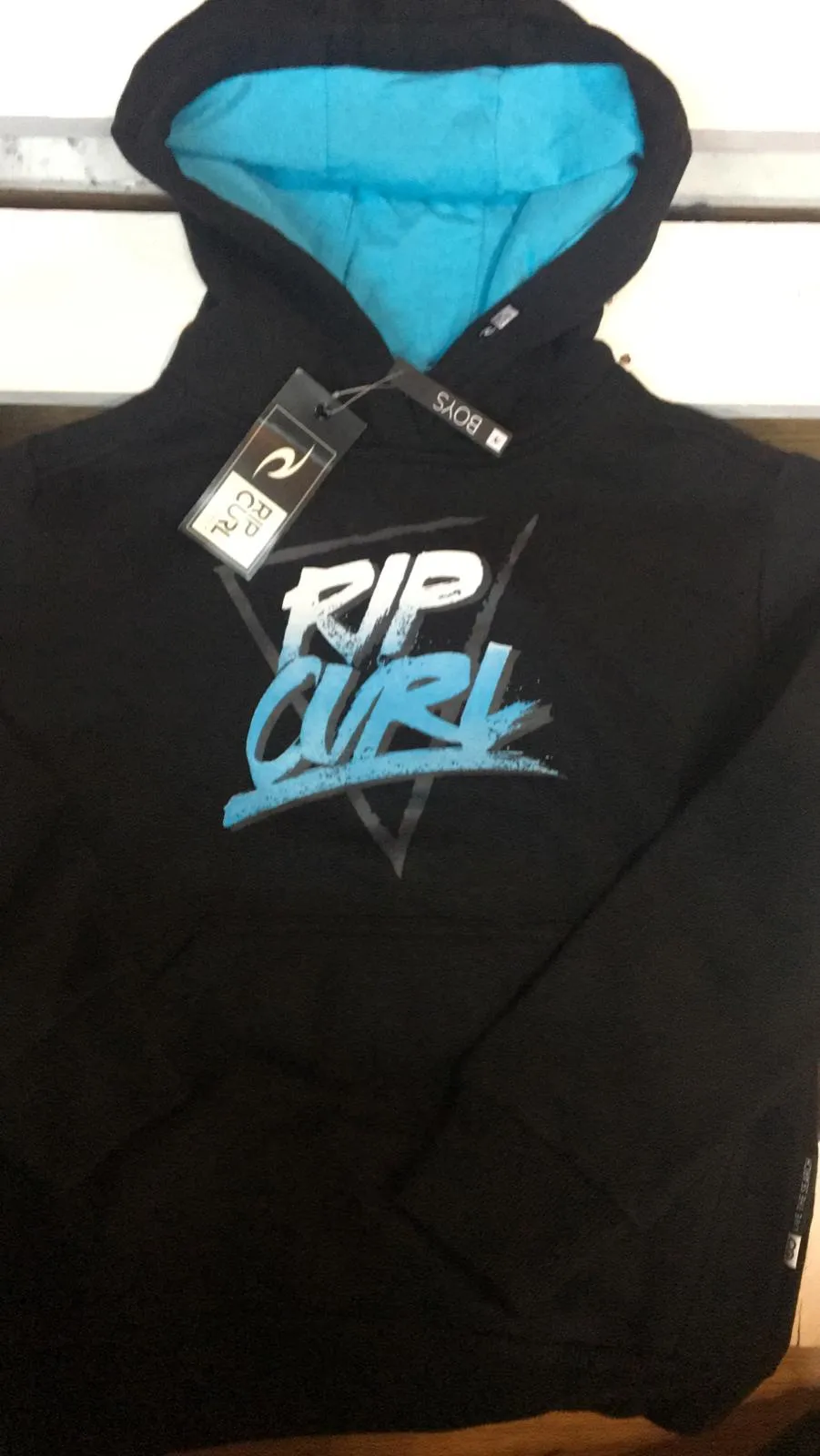 Sudadera niño Rip Curl con capucha para Chicos  Ref. KFEBA4 ROLLER HOODED negra