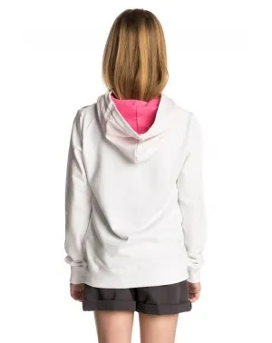 Sudadera Rip Curl niña con capucha Mama Candy Fleece Ref. JFEAJ4 blanca flores pecho