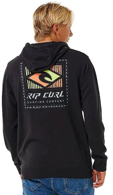 SUDADERA RIP CURL TRADITION THRU HOOD ZIP  WASHED BLACK  MEN´S