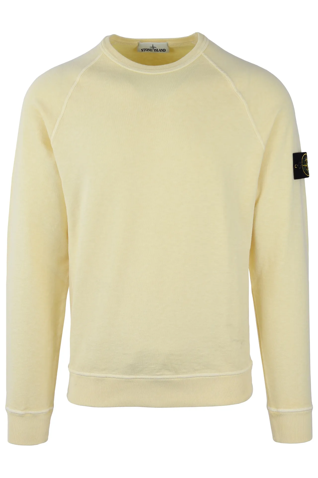 Sudadera Stone Island amarilla con parche