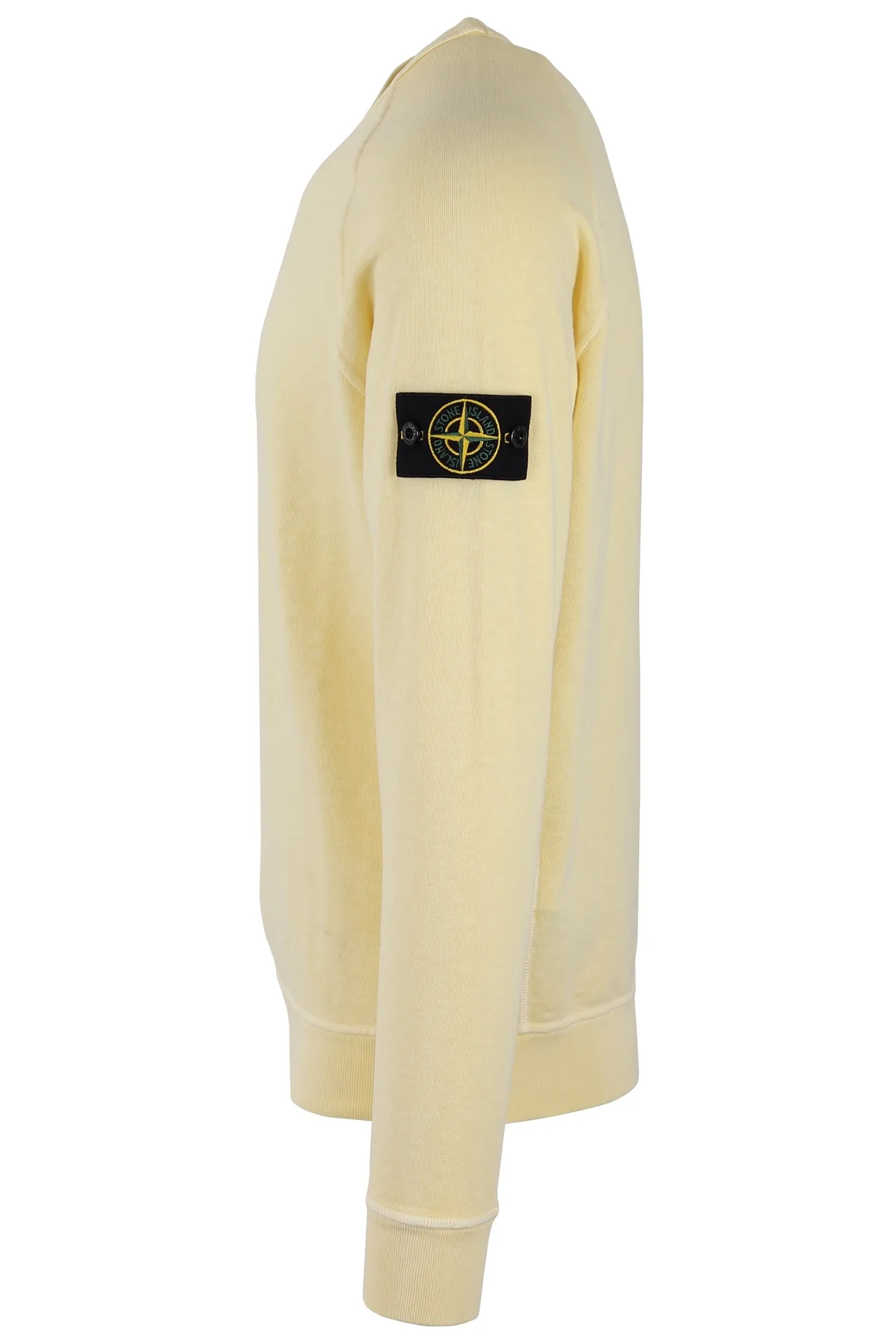 Sudadera Stone Island amarilla con parche