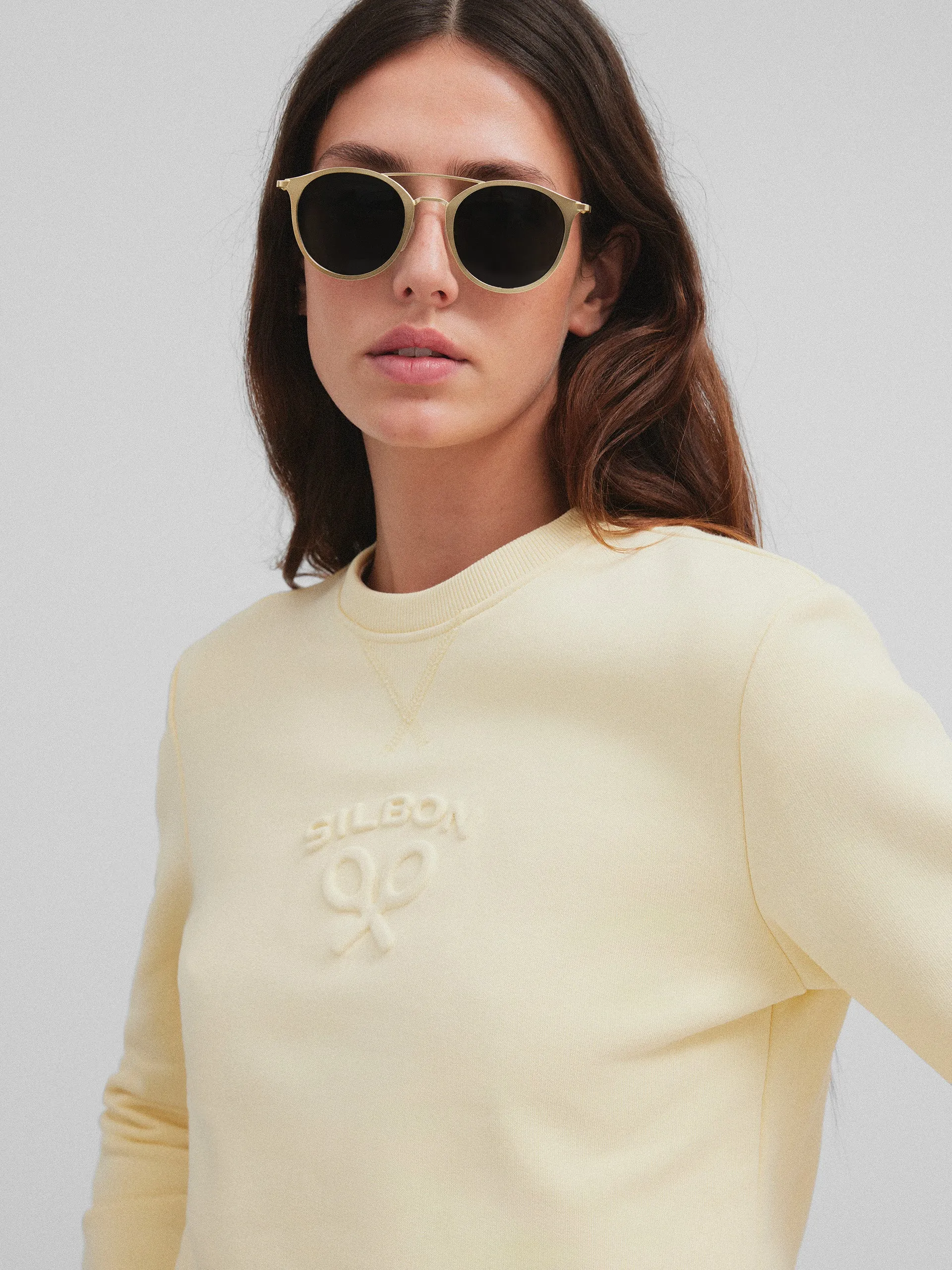 Sudadera woman silbon clasico amarilla