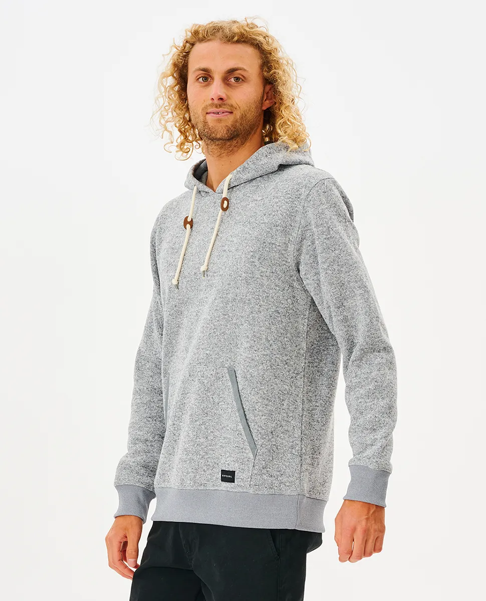 Suéter de hombre RIP CURL con capucha Crescent Grey Marle Ref. CSWAE9 gris claro