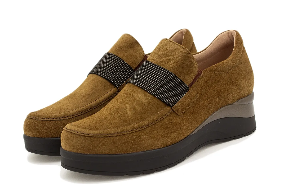 Tan Suede Moccasin