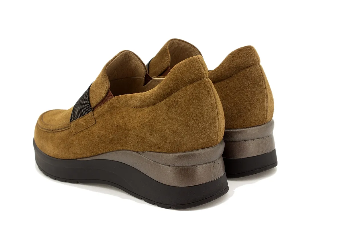 Tan Suede Moccasin
