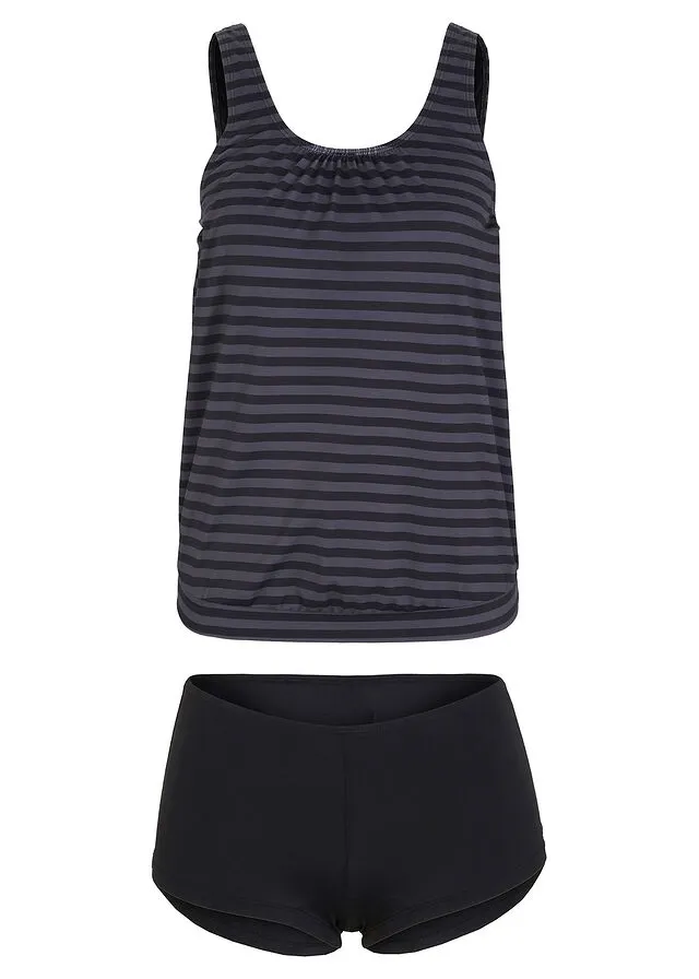 TANKINI OVERSIZE (2 PIEZAS) NEGROANTRACITA