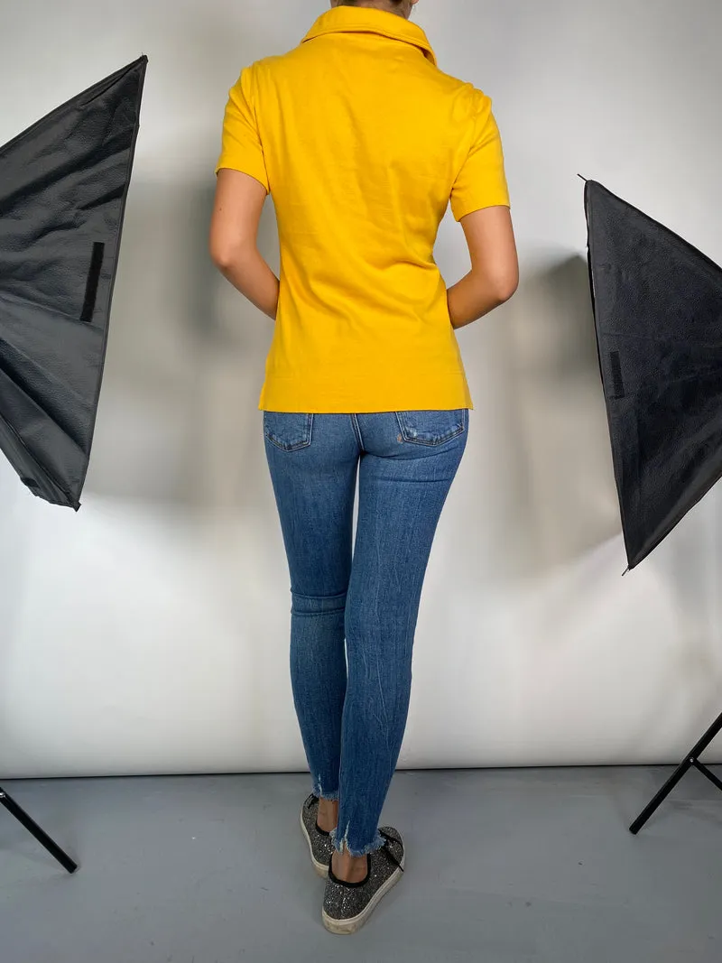 TORY BURCH Polera Abotonada Amarilla