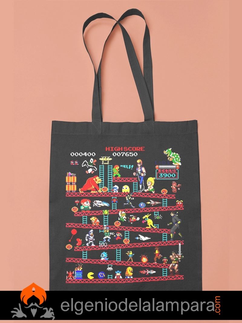 Totebag videojuegos retro