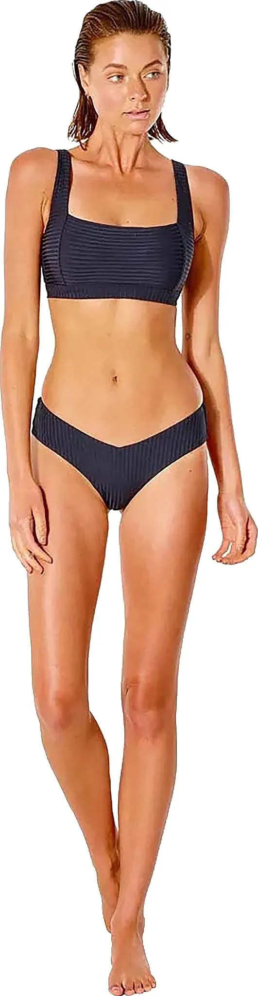 TRAJE DE BAñO RIP CURL PREMIUM SKIMPY HIPSTER  BLACK  WOMEN´S