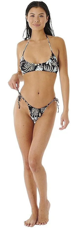 TRAJE DE BAñO RIP CURL SUN DANCE HALTER BRALETTE  BLACK  WOMEN´S