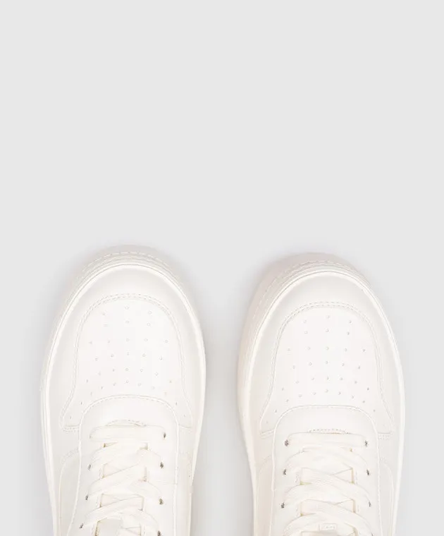 TWINSET ACTITUDE WHITE HIGHTOPS WITH LOGO