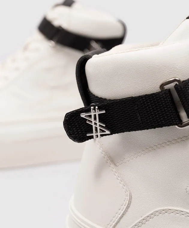 TWINSET ACTITUDE WHITE HIGHTOPS WITH LOGO