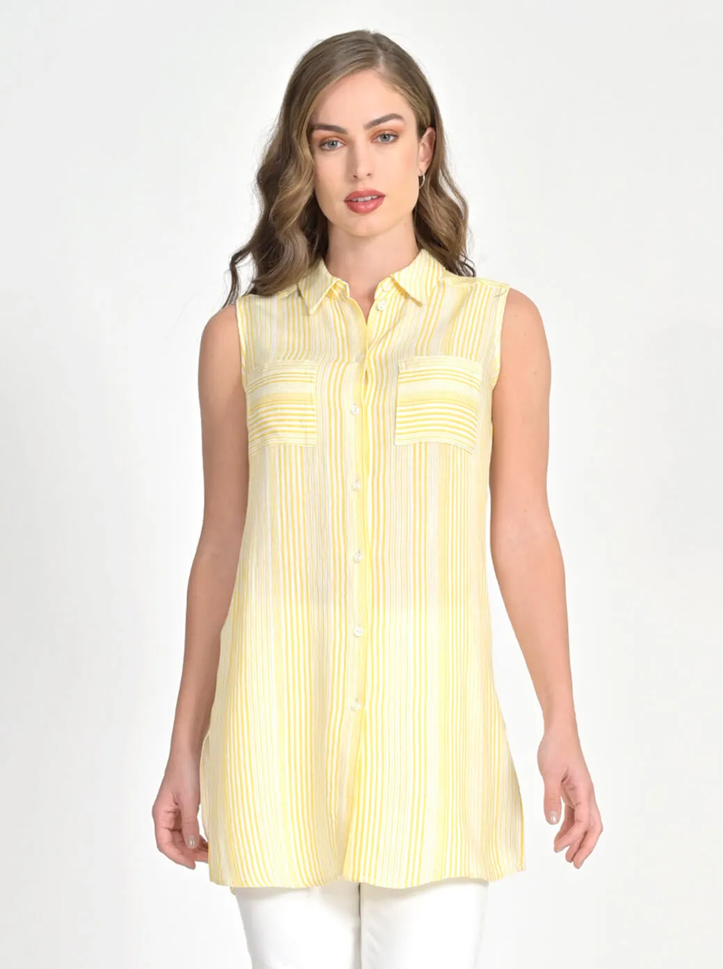 Túnica camisera amarilla Esenciales
