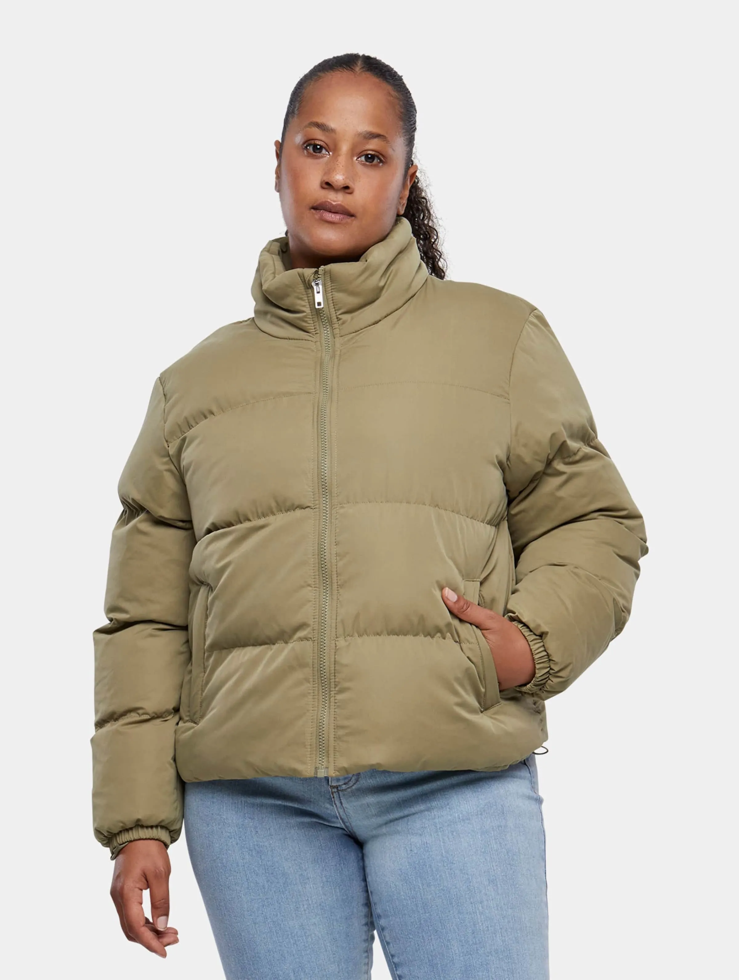 Urban Classics Ladies Short Peached Puffer Jacket