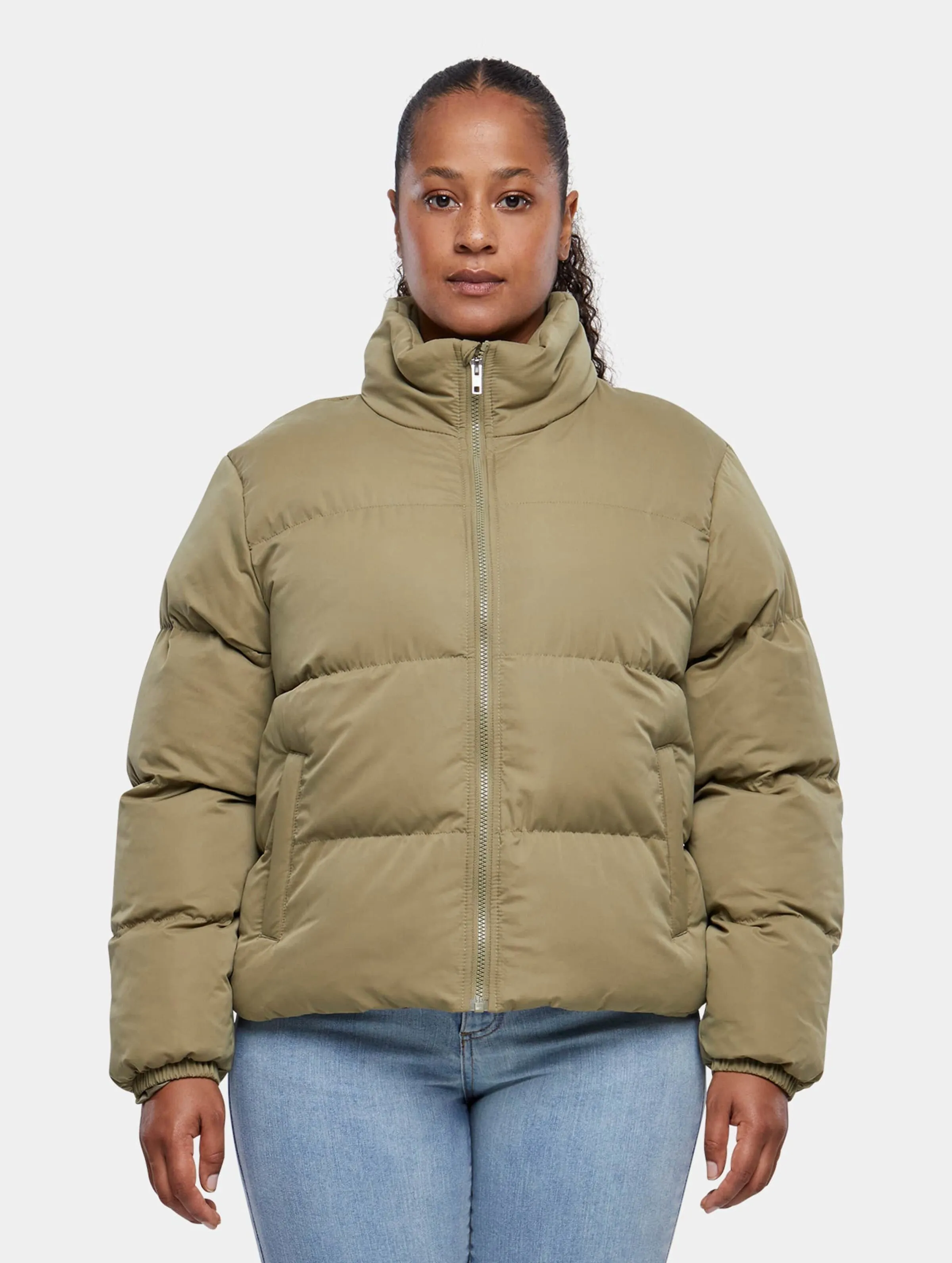 Urban Classics Ladies Short Peached Puffer Jacket