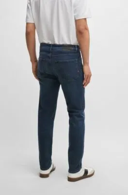 Vaqueros regular fit en tejido vaquero superelástico azul marino