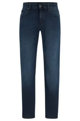 Vaqueros slim fit  en tejido vaquero elástico técnico azul