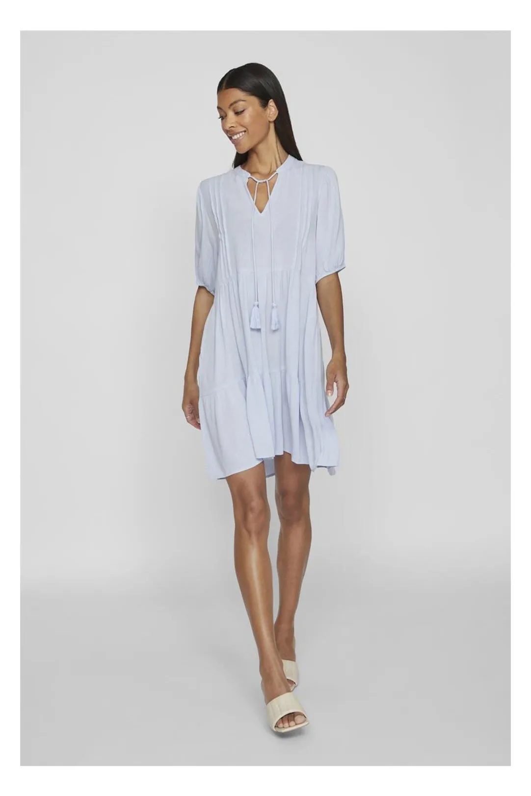 VESTIDO BAMBULA CORTO VILOPEZ AZUL
