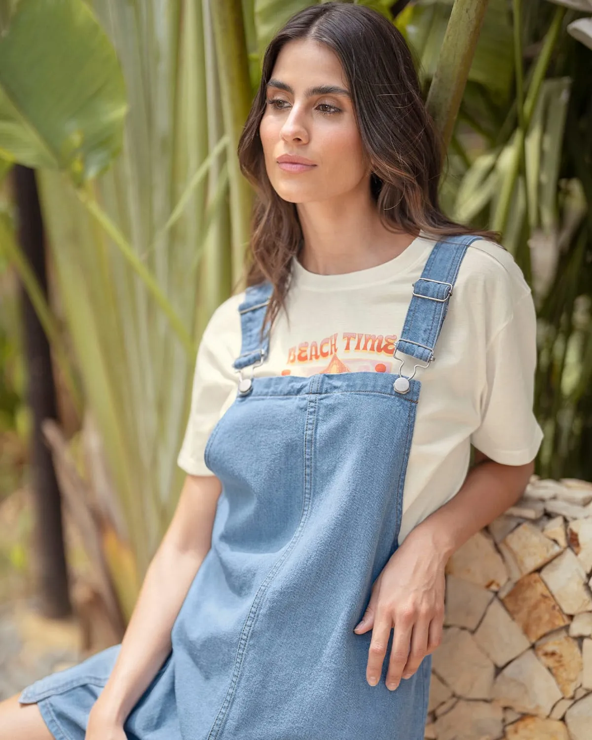 Vestido corto con bolsillos tipo cargo