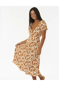 VESTIDO LARGO RIP CURL  PARA MUJER OCEANS TOGETHER WRAP DRESS REF01YWDR SHELLFLORES