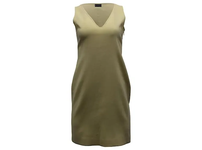 Vestido recto sin mangas de lana amarilla de Michael Kors Amarillo 